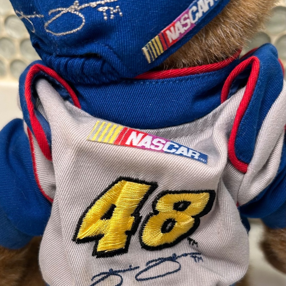 Jimmie Johnson # 48 NASCAR Boyds Collection Weighted Stuffed Teddy Bear - Picture 5 of 7